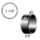 P.E.S. Electro-Flex™ Penile Ring, 1-1/4" inner diameter x 5/8" width, single