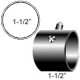 **Temporarily Out of Stock**P.E.S. Electro-Flex™ Penile Ring, 1-1/2" inner diameter x 1-1/2" width, single