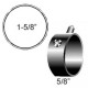 P.E.S. Electro-Flex™ Penile Ring, 1-5/8" inner diameter x 5/8" width, single