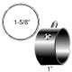 P.E.S. Electro-Flex™ Penile Ring, 1-5/8" inner diameter x 1" width, single
